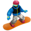 snowboarder: medium skin tone