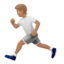 person running: medium skin tone