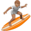 person surfing: medium skin tone