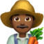 man farmer: medium-dark skin tone