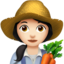 woman farmer: light skin tone