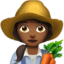 woman farmer: medium-dark skin tone