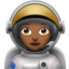 woman astronaut: medium-dark skin tone