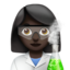 woman scientist: dark skin tone