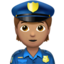 police officer: medium skin tone