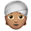 person wearing turban: medium skin tone