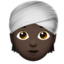 person wearing turban: dark skin tone