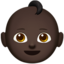 baby: dark skin tone