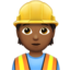 construction worker: medium-dark skin tone