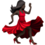 woman dancing: dark skin tone