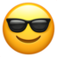 smiling face with sunglasses