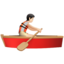 person rowing boat: light skin tone