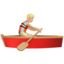 person rowing boat: medium-light skin tone