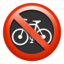 no bicycles