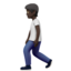 person walking: dark skin tone