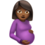 pregnant woman: medium-dark skin tone