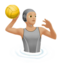 person playing water polo: medium-light skin tone