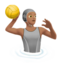 person playing water polo: medium skin tone