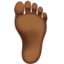 foot: medium-dark skin tone