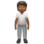 person standing: medium-dark skin tone