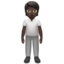 person standing: dark skin tone