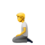 person kneeling