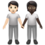 people holding hands: light skin tone, dark skin tone