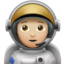 astronaut: medium-light skin tone