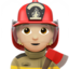 firefighter: medium-light skin tone