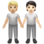 people holding hands: medium-light skin tone, light skin tone