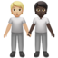 people holding hands: medium-light skin tone, dark skin tone