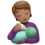 person feeding baby: medium skin tone