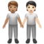 people holding hands: medium skin tone, light skin tone