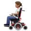 person in motorized wheelchair: medium skin tone