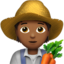 farmer: medium-dark skin tone