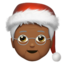 mx claus: medium-dark skin tone