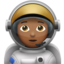 astronaut: medium-dark skin tone