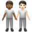 people holding hands: medium-dark skin tone, light skin tone