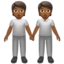 people holding hands: medium-dark skin tone