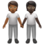 people holding hands: medium-dark skin tone, dark skin tone