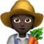 farmer: dark skin tone