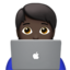 technologist: dark skin tone