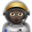 astronaut: dark skin tone