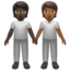 people holding hands: dark skin tone, medium-dark skin tone