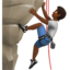 person climbing: medium-dark skin tone