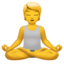 person in lotus position