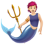 merperson: light skin tone