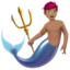 merman: peau légèrement mate