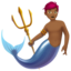 merman: peau moyennement foncée