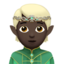 elf: dark skin tone